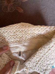 Embroidered Lace Trimmed Co-ords