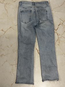 Blue bootcut denim