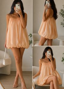 H&M 2-in-1 Peach Balloon Top & Mini Dres