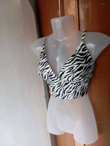 Zebra Print Crop Top