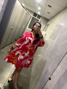 pink summer floral dress