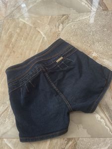 Women's Dark Wash Denim Shorts