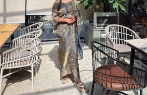 Embroidered Kurta Set with Dupatta