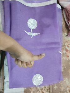 Beautiful Lavender Saree+FreeGift In Just ₹150🥳🤩