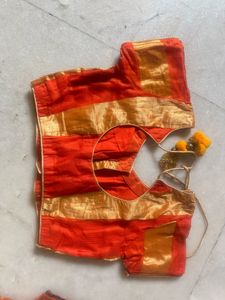 Orange & Gold Blouse