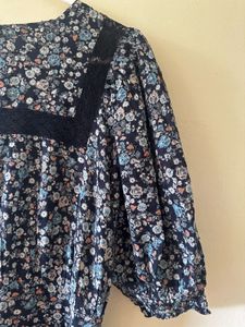 Boho Floral Print Midi Dress