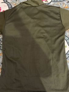 Olive Green Button-Up night suit