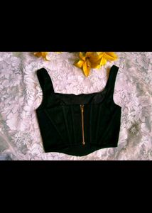 Stylish Black Corset Top