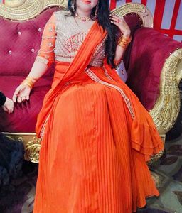 Mermaid Style Heavy Lehanga Type Dress Saree