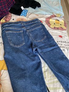 H&amp;M Dark Blue Mom Jeans