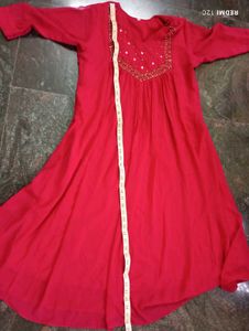 Beautiful Pink Kurta with Embellishments