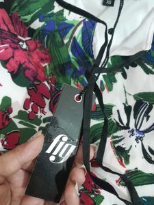 Floral Knee length A-line dress
