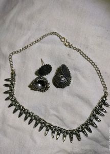 Oxidised Jewellery Set | Earrings &amp; Necklace