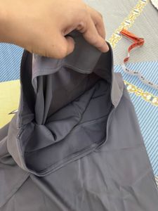 Elegant Grey Satin Skirt