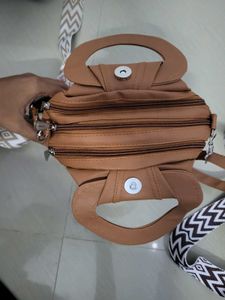 Stylish Set of Two Leather Handbags