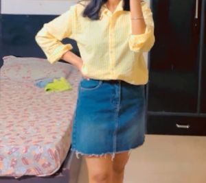 Blue Denim Skirt