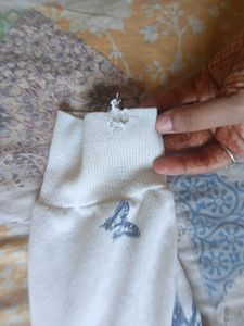 Cream Butterfly Print Sweatshirt