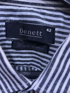 Men's Striped Short Sleeve Shirt