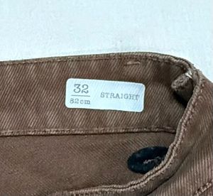 Brown Classic Fit Jeans