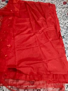 Beautiful Butterfly Net saree in Red ♥️🔥