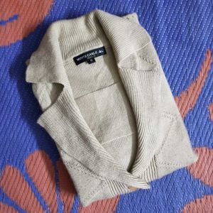 Monte Carlo Beige Cable Knit Winter Cardigan