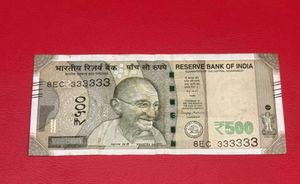 500 rs fancy number 333333 rare
