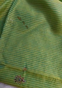 Classy Green Saree With Light Work