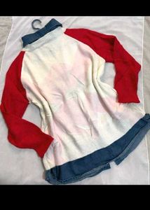 Heart Graphic Knit Sweater