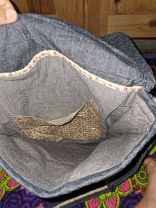 Unique Boho Denim Messenger Bag