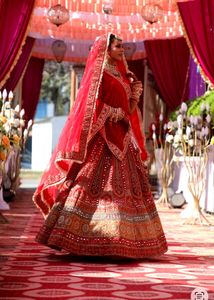Stunning Red Bridal Lehenga