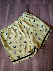 Cute Yellow Pajama Shorts