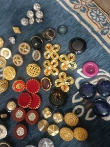 fancy button ( plastic)