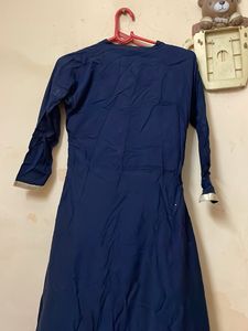 Rajasthani hota Patti Elegant Navy Blue Kurta Set