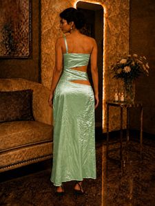 Mint Green Cut-Out Maxi Dress