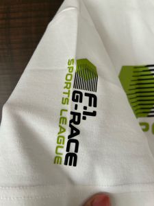 White Sports League T-Shirt Jogger Set