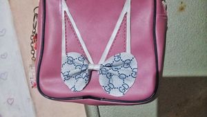 Cute Pink Peach Crossbody Bag