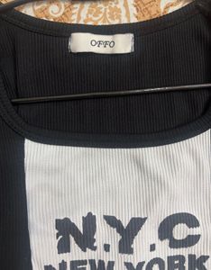 NYC Graphic Ribbed Tank Top