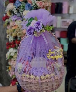 Beautifully Decorated Gift Basket