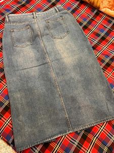 Stylish Denim Maxi Skirt