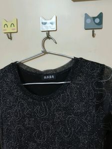 Shimmer Mesh Top