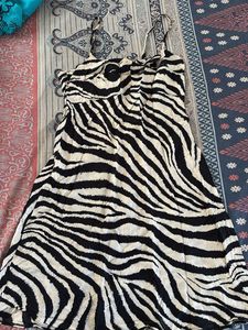 Zebra Print Mini Dress