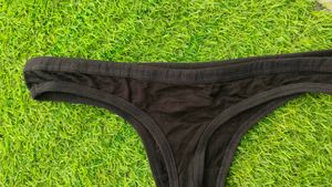 Comfortable Black Thong Underwear