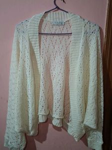 🤍 Elegant cream Knit Shrug/Cardigan 🤍