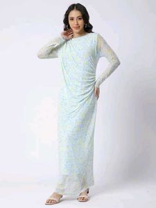 Elegant Floral Print Maxi Dress