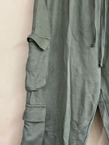 Green Cargo Jogger Pants