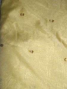 Elegant Yellow Saree with Embellishments
