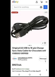 Original LG 18 pin USB Charging Cable