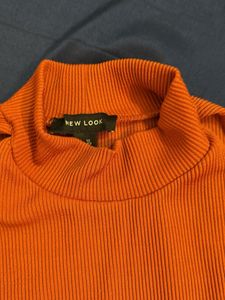 Chic Orange Bodysuit