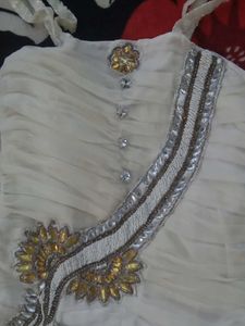 Net White Gown