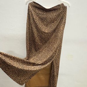 Leopard Print Maxi Skirt
